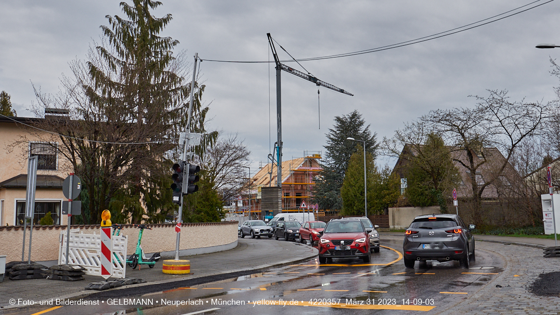 31.03.2023 - Baustelle zu einem Mehrfamilienhaus in der Niederalmstraße 16